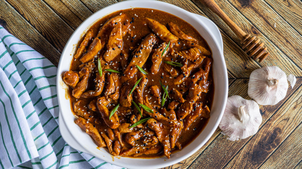 Stir-Fry Chicken With Garlic Sauce Recipe - Food.com